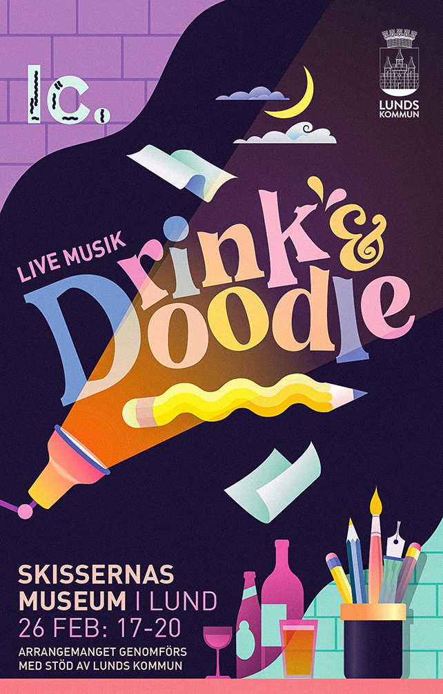 Grafisk form Drink and Doodle