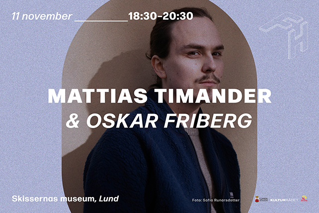 Grafisk form Folkets hörna och porträtt Mattias Timander